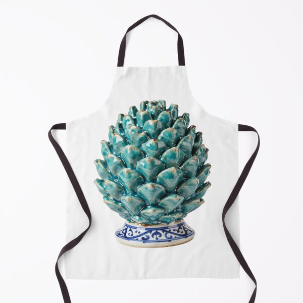 Item preview, Sicilian Ceramic Pine Cone - Traditional Turquoise Majolica Good Luck Charm designed and sold by WildArtIT.