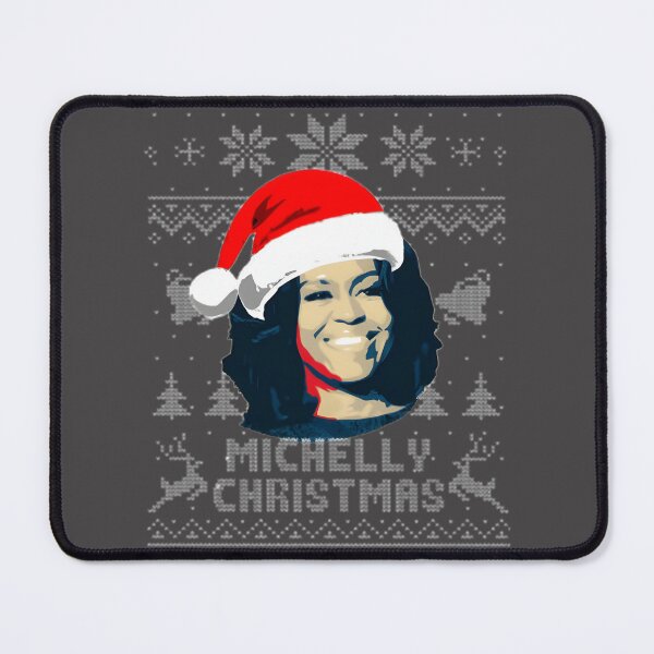 Item preview, Michelle Obama Festive Holiday Portrait - Christmas Celebration Art | Best Gift designed and sold by Barbara Souza.