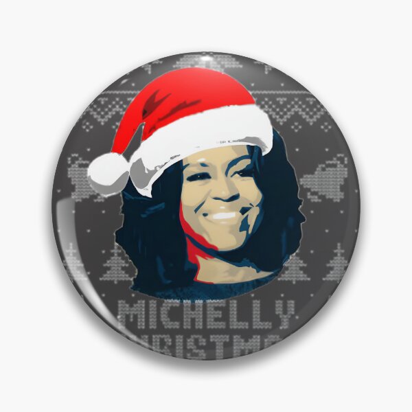 Item preview, Michelle Obama Festive Holiday Portrait - Christmas Celebration Art | Best Gift designed and sold by Barbara Souza.