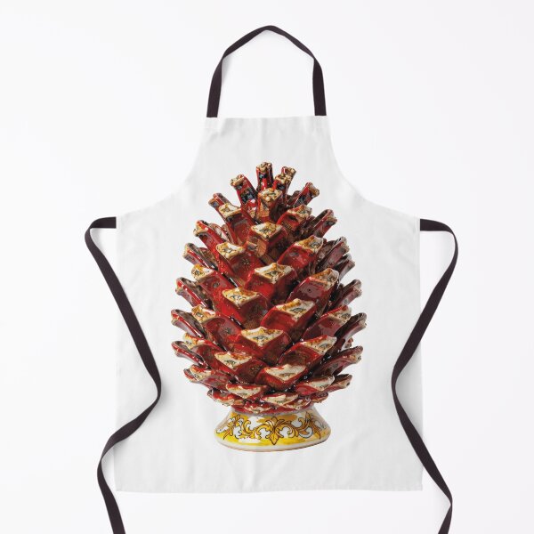 Item preview, Sicilian Ceramic Pine Cone - Traditional Red Majolica Good Luck Charm designed and sold by WildArtIT.