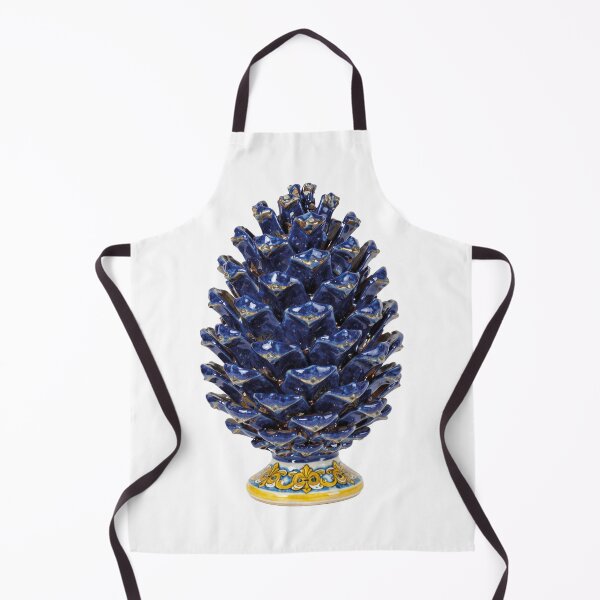 Item preview, Sicilian Ceramic Pine Cone - Traditional Blue Majolica Good Luck Charm designed and sold by WildArtIT.