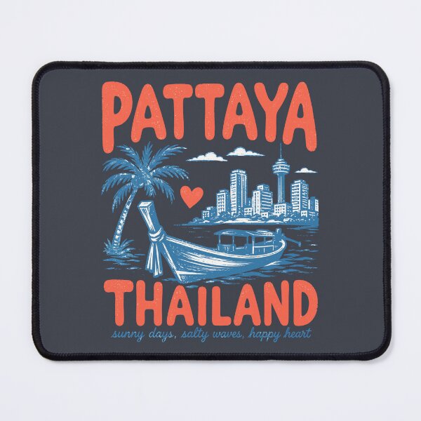 Item preview, Pattaya Thailand Cute Retro City designed and sold by HowToCanadian.