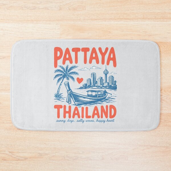 Item preview, Pattaya Thailand Cute Retro City designed and sold by HowToCanadian.