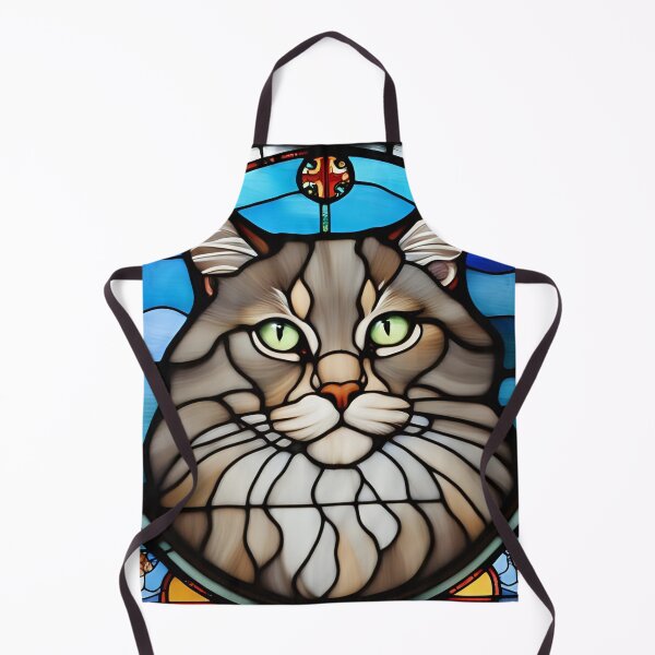 Item preview, Maine Coon Stain Glass designed and sold by ThatRockChic.