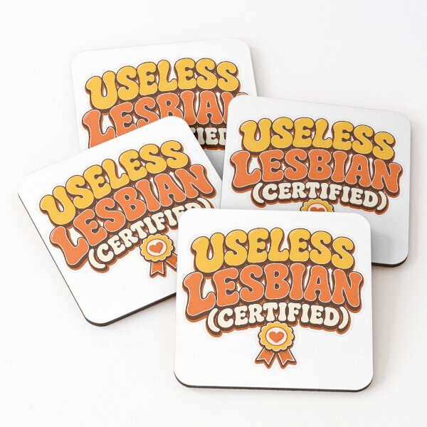 Item preview, Useless Lesbian Certified designed and sold by FeminismTV.