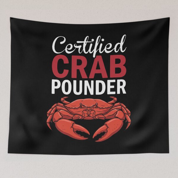 Item preview, Certified Crab Pounder Crab Lover Seafood Eating Fan designed and sold by snhowkk.