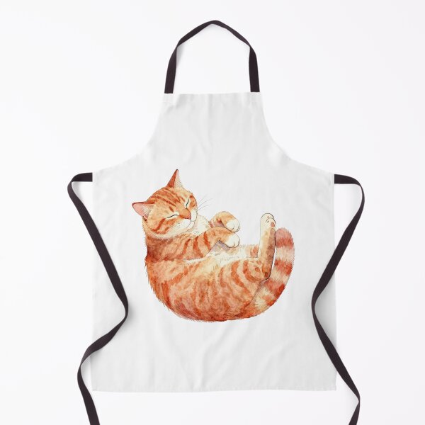 Item preview, Sleeping Orange Tabby Cat Watercolor Illustration designed and sold by WildArtIT.