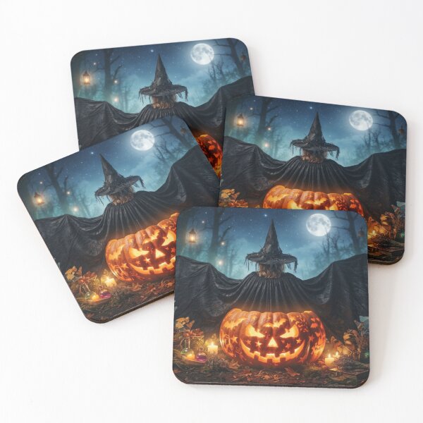 Item preview, Bat Wing Witch on Pumpkin Throne Halloween Art designed and sold by AfresStudio.