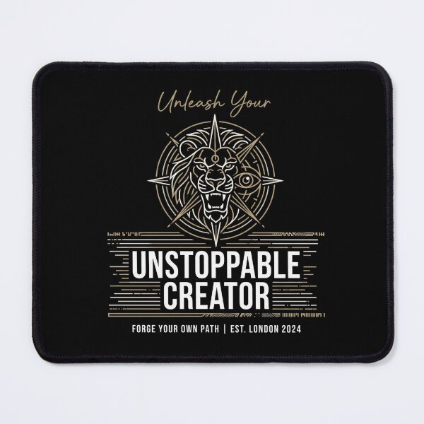 Item preview, Unleash Your Unstoppable Creator - Geometric Lion Compass designed and sold by rich-moda.