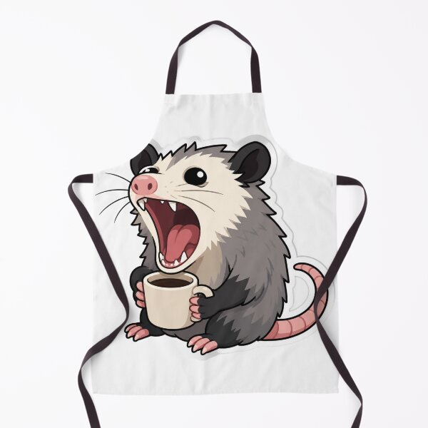 Item preview, Screaming Opossum With Coffee designed and sold by FeminismTV.