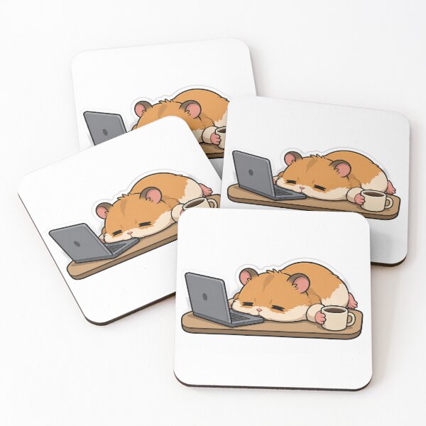 Item preview, Tired Hamster At Work designed and sold by FeminismTV.