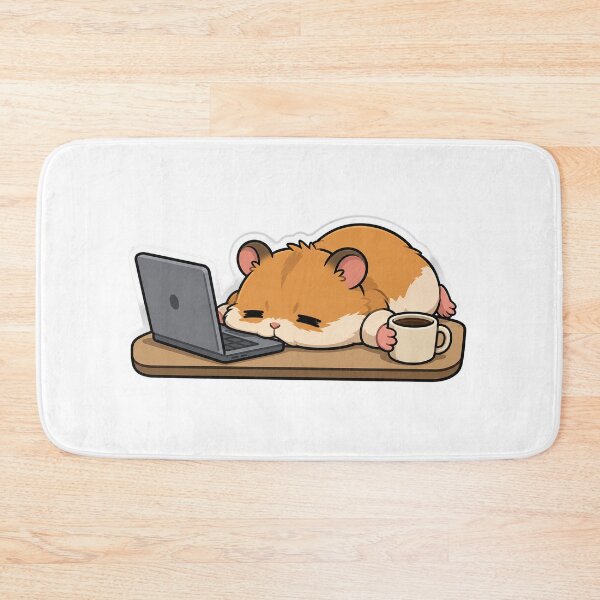 Item preview, Tired Hamster At Work designed and sold by FeminismTV.