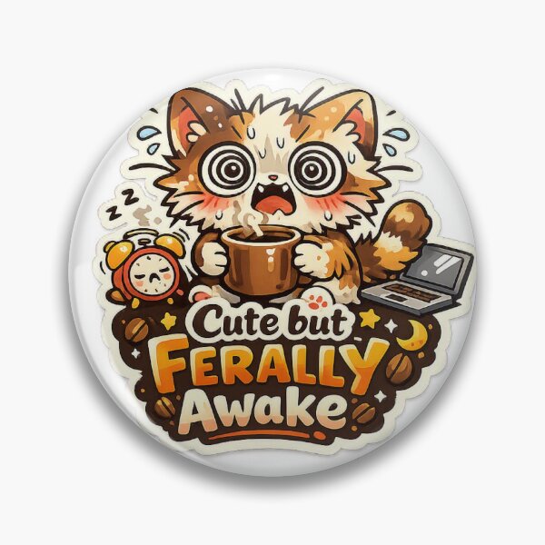 Item preview, Cute but Ferally Awake designed and sold by VibeCraft-Studio.