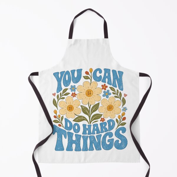 Item preview, You Can Do Hard Things Retro Floral Motivational Quote designed and sold by wecrea.