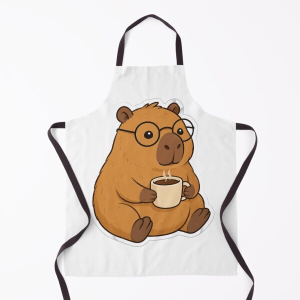 Item preview, Capybara With Glasses And Coffee designed and sold by FeminismTV.