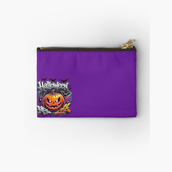 Item preview, Spooky Neon Pumpkin Graffiti Halloween Streetwear Art designed and sold by CloudyCatArt.