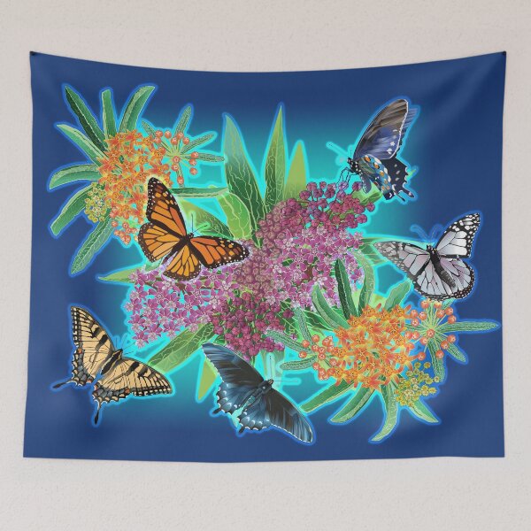 Item preview, Milkweeds and Butterflies designed and sold by Jedi-Artist.