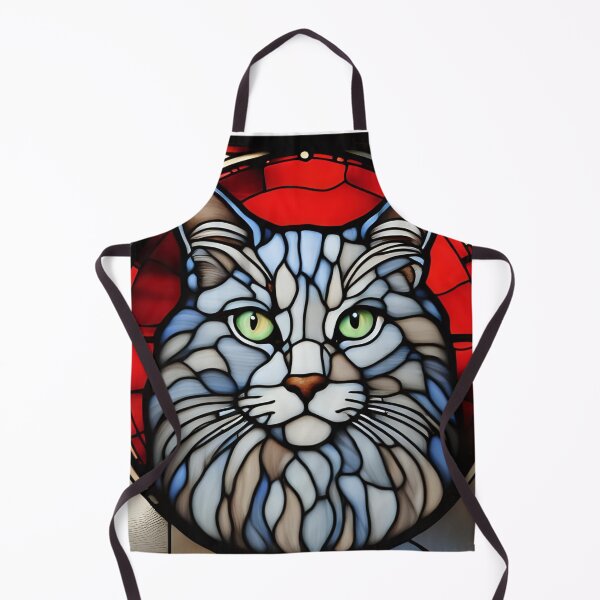 Item preview, Maine Coon Stain Glass designed and sold by ThatRockChic.