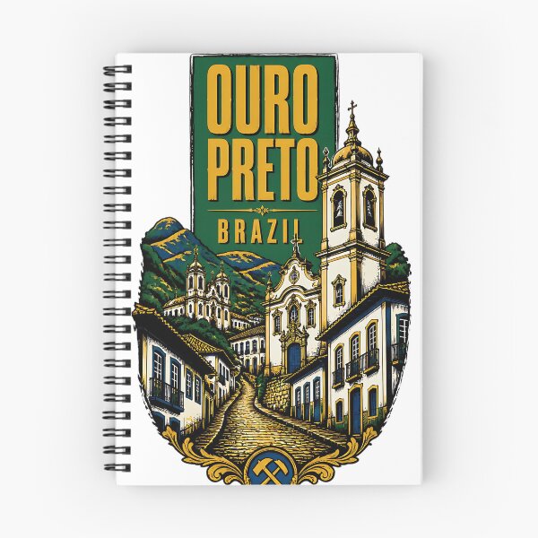 Item preview, Ouro Preto Brazil Vintage Travel Tourism designed and sold by TravelersGems.