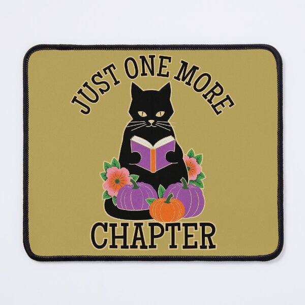 Item preview, Cute Black Cat Reading Book Club, Love Cats and Books, One More Chapter, Fall Bookish designed and sold by Forevermore.