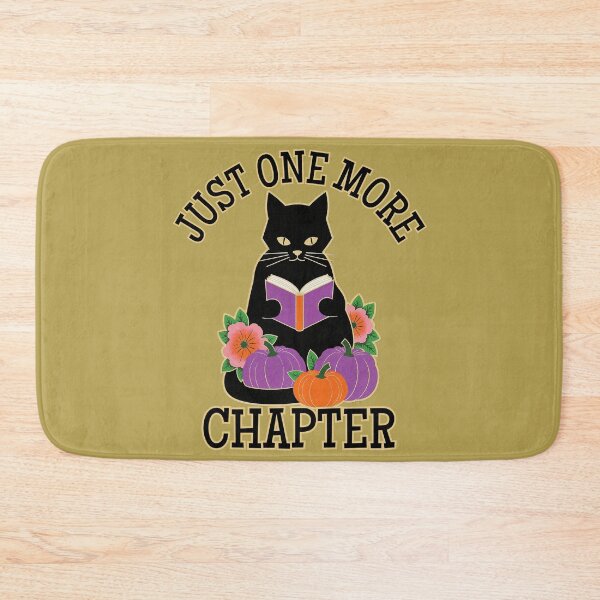 Item preview, Cute Black Cat Reading Book Club, Love Cats and Books, One More Chapter, Fall Bookish designed and sold by Forevermore.
