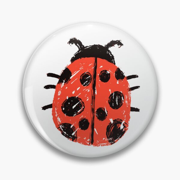 Item preview, Kindergarten Cute Doodle Art | Lady Bug Kids Scribble Art using Thick Crayons in Red and Black designed and sold by LightPrints.