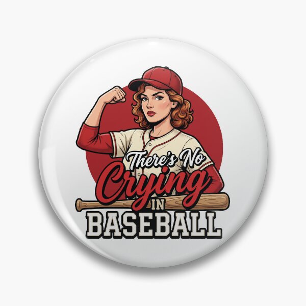 Item preview, There Is No Crying In Baseball | Rockford Peaches Baseball | Retro Movie Quote designed and sold by FirstCheck.