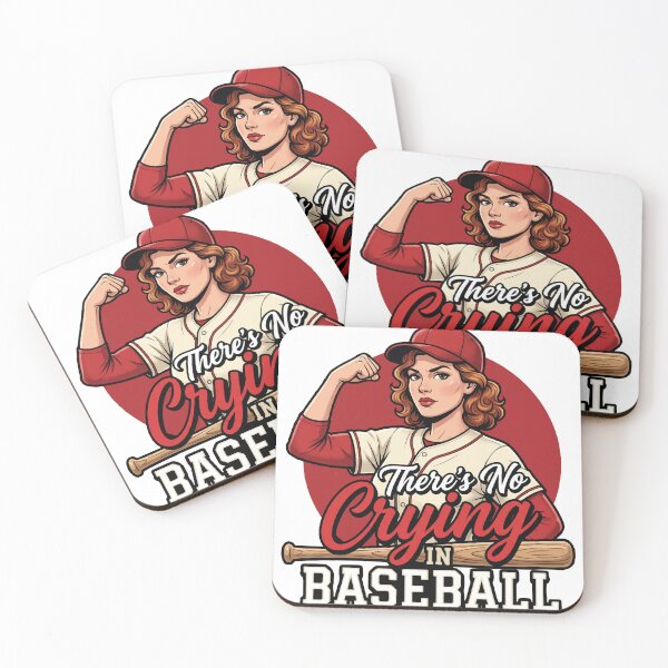 Item preview, There Is No Crying In Baseball | Rockford Peaches Baseball | Retro Movie Quote designed and sold by FirstCheck.