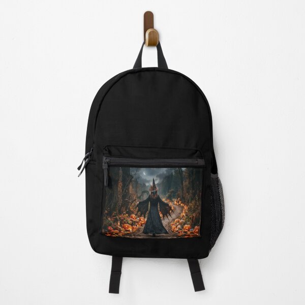 Item preview, Bat Wing Witch on Pumpkin Throne Halloween Art designed and sold by AfresStudio.