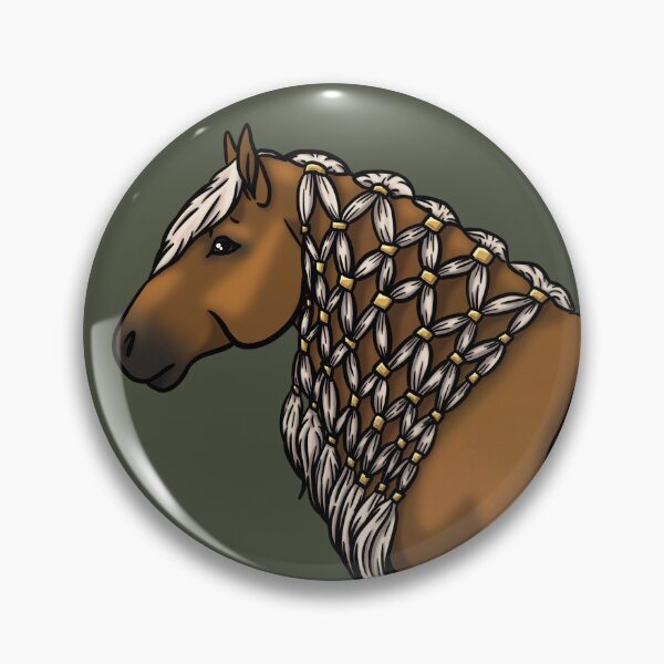 Item preview, Flaxen Gold Chestnut Black Forest Horse designed and sold by Old Water Cryptid .