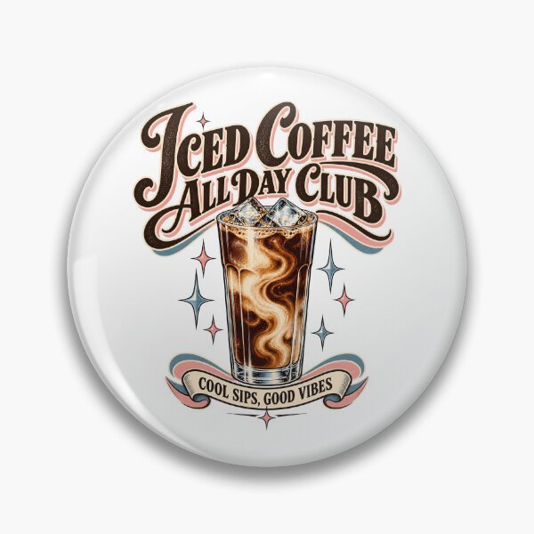 Item preview, Iced Coffee All Day Club – Vintage 1950s Coffee Design designed and sold by urbinet.