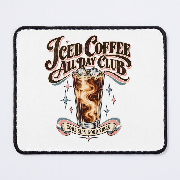 Item preview, Iced Coffee All Day Club – Vintage 1950s Coffee Design designed and sold by urbinet.