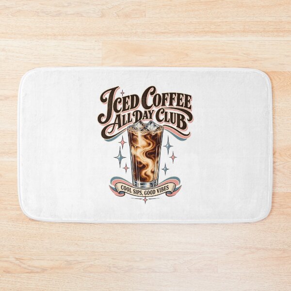 Item preview, Iced Coffee All Day Club – Vintage 1950s Coffee Design designed and sold by urbinet.