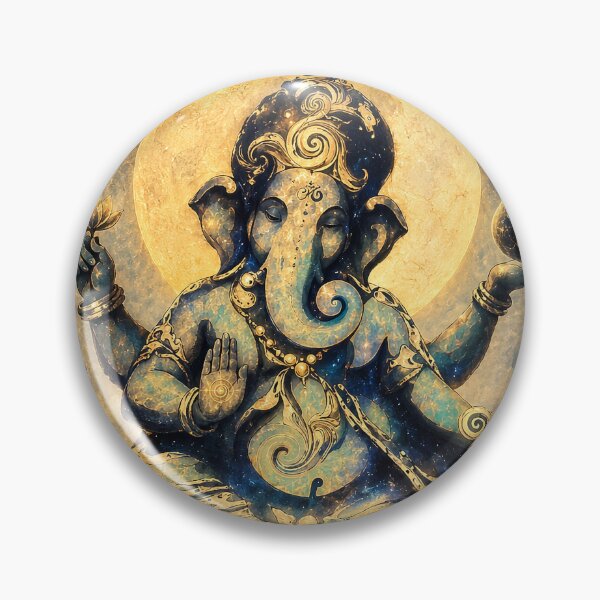 Item preview, Celestial Ganesha Spiritual Art – Hindu Meditation Cosmic Wall Art designed and sold by SacredLensV.