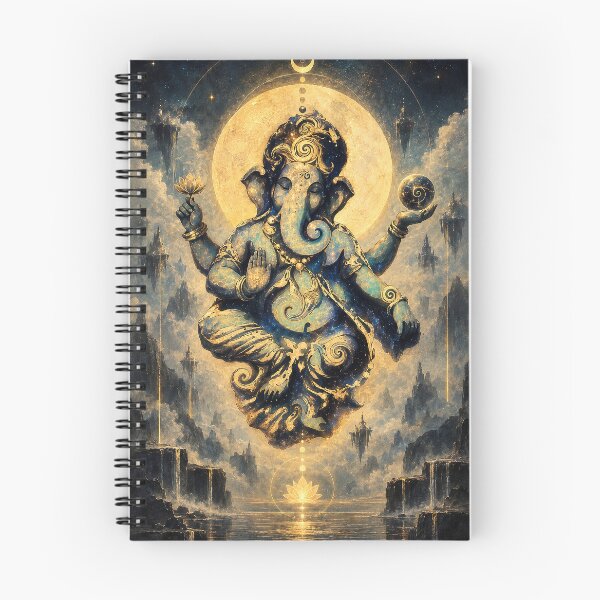 Item preview, Celestial Ganesha Spiritual Art – Hindu Meditation Cosmic Wall Art designed and sold by SacredLensV.