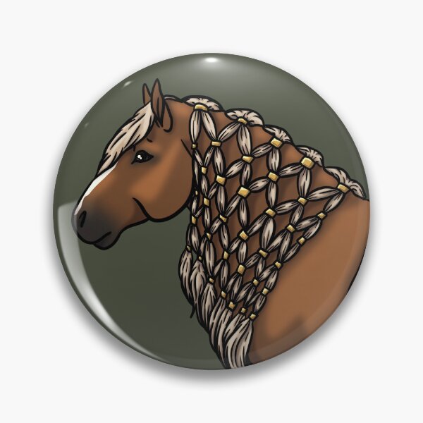 Item preview, Flaxen Light Chestnut Black Forest Horse designed and sold by Old Water Cryptid .