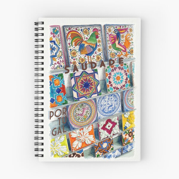 Item preview, Saudade Portugal – Aesthetic Watercolor Travel Design designed and sold by HappyLuckyJoy.