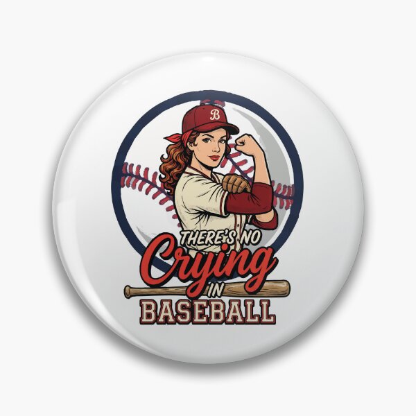 Item preview, There Is No Crying In Baseball | A League of Their Own Inspired Baseball Design designed and sold by FirstCheck.
