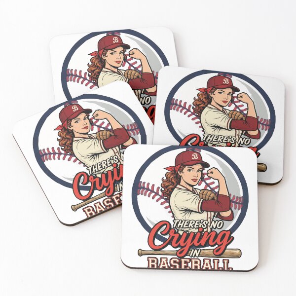 Item preview, There Is No Crying In Baseball | A League of Their Own Inspired Baseball Design designed and sold by FirstCheck.
