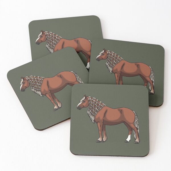 Item preview, Flaxen Red Chestnut V2 Black Forest Horse designed and sold by Old Water Cryptid .