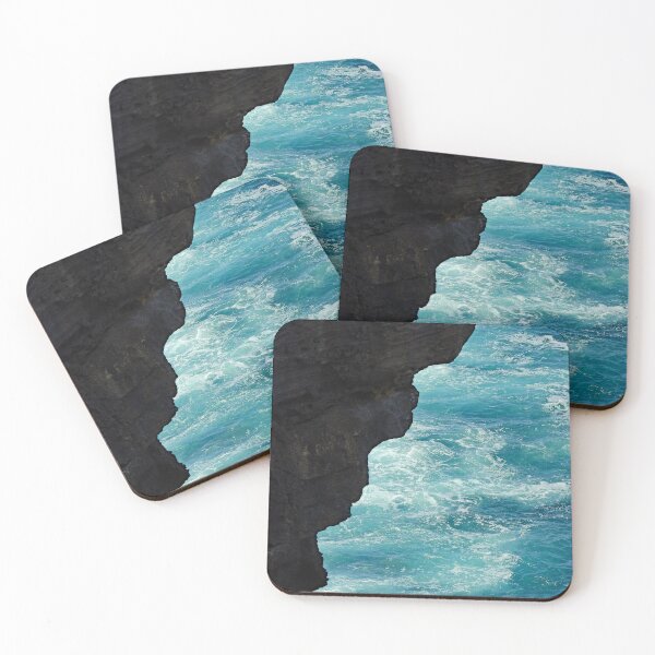 Item preview, Rocks and ocean waves designed and sold by AsahiNoAme.