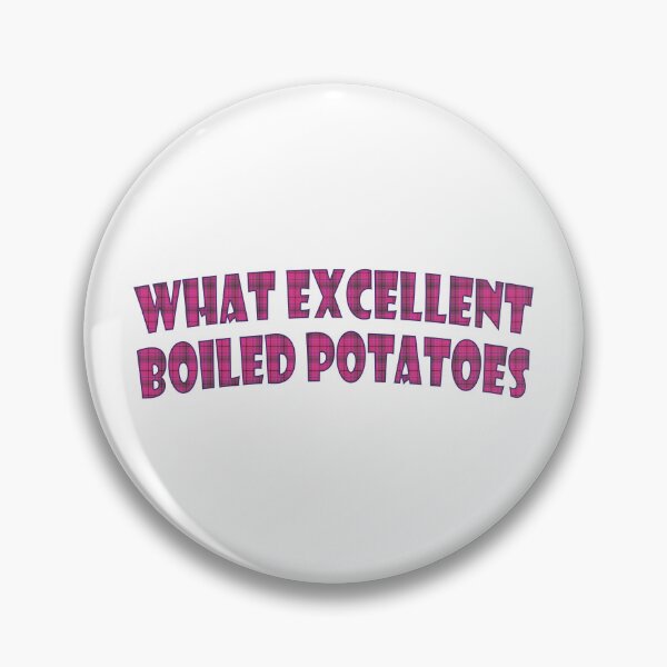 Item preview, What excellent boiled potatoes  Austen quote Pink Tartan Plaid designed and sold by Anne Londez Studio.