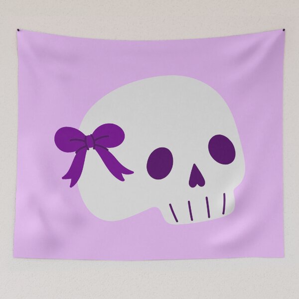 Item preview, coquette halloween cute bow skull designed and sold by Gossip Rag.