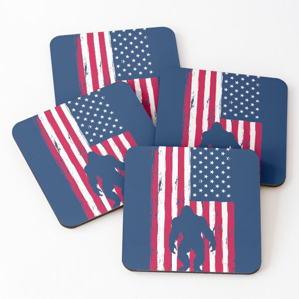 Item preview, Patriotic Bigfoot American Flag Vintage USA designed and sold by ZwoToopia.