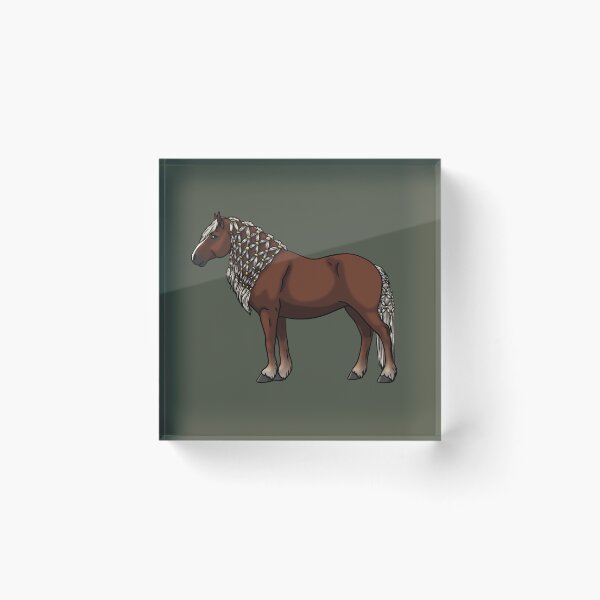 Item preview, Flaxen Red Chestnut V1 Black Forest Horse designed and sold by Old Water Cryptid .