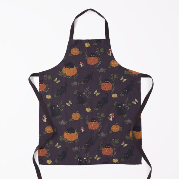 Item preview, Kitten Pumpkin Patch – Cottagecore Black Cats & Autumn Pumpkins designed and sold by DerpCat Sketches.