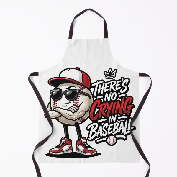 Item preview, There's No Crying in Baseball | A League of Their Own Inspired Vintage Rockford Peaches Baseball Quote designed and sold by FirstCheck.