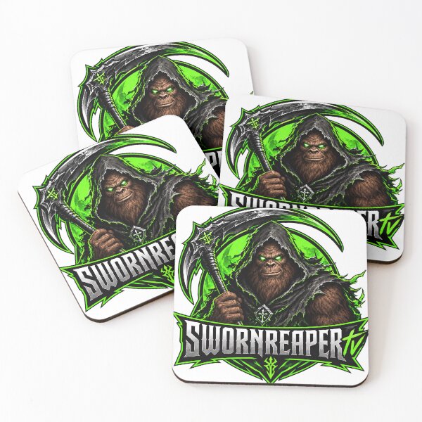Item preview, Squatchreaper – SWORNREAPERtv Neon Green Sasquatch Reaper designed and sold by SWORNREAPERtv Shop.