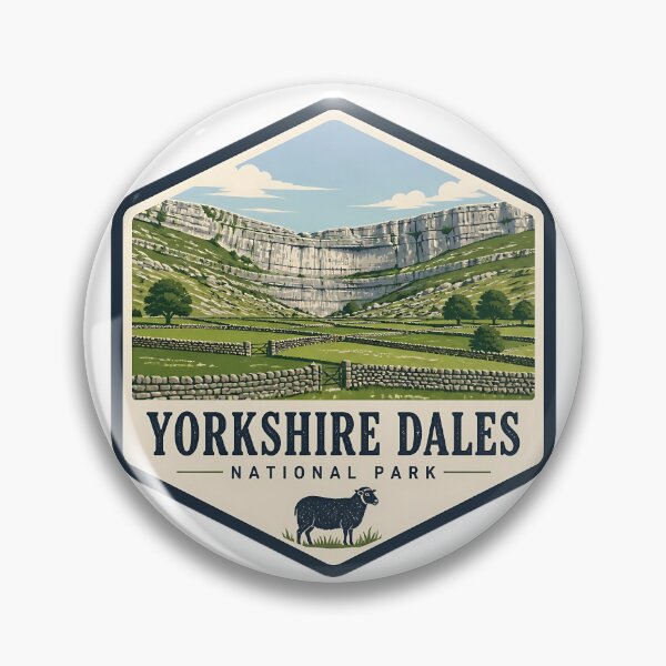 Item preview, Yorkshire Dales National Park UK Vintage Travel designed and sold by TravelersGems.