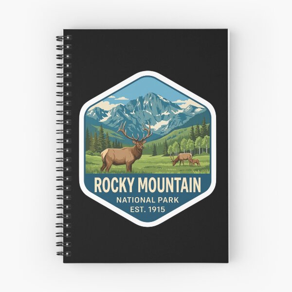 Item preview, rocky mountain national park retro vintage designed and sold by soulsurferart.